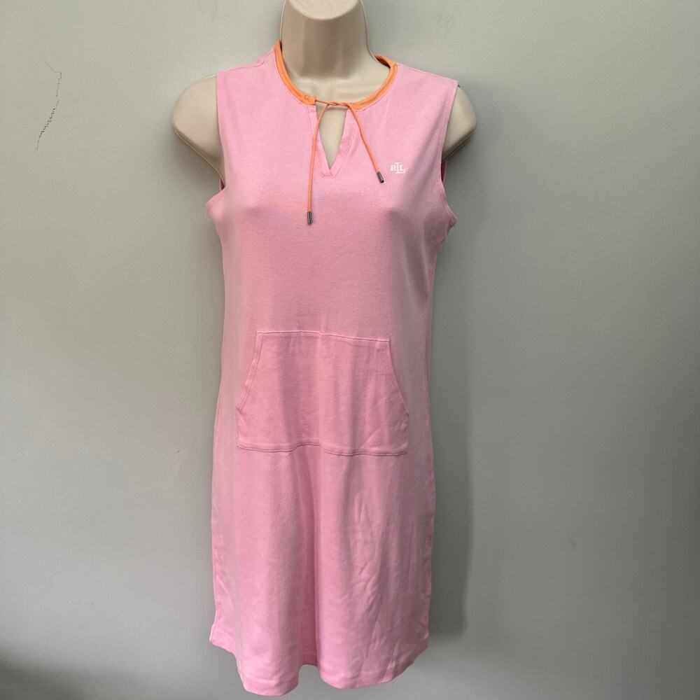 Lauren Ralph Lauren Dress P/P Pink Sleeveless 90s Minimalist Preppy Tennis Chic